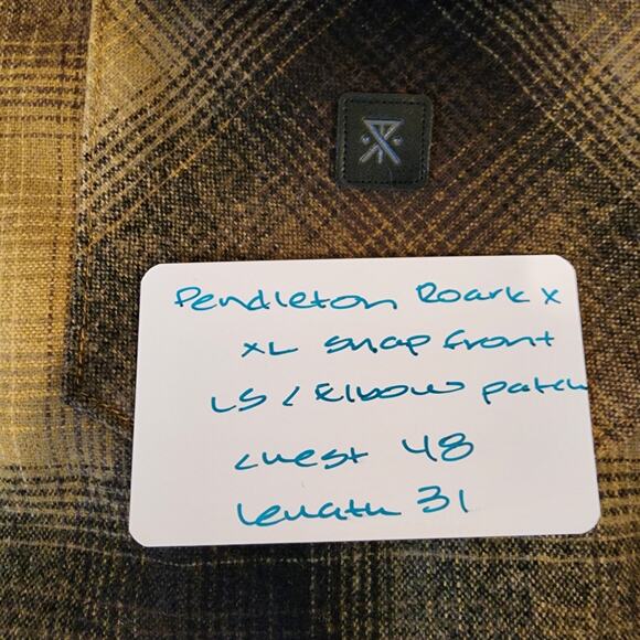 Roark X Pendleton Men XL Nordsman 100% Long Sleeve Wool Brown Men XL Elbow Patch - Picture 9 of 9